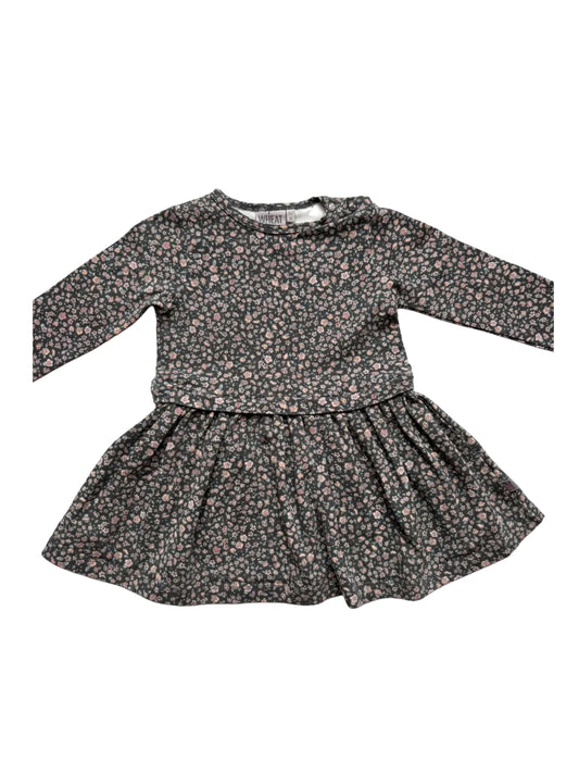 Wheat Floral Dress (9M)