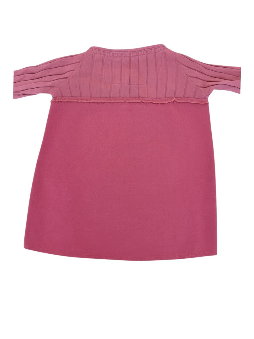 Z8 Girl Rose Ribbed Yoke Ruffle Shoulder Dress, 80 - second hand baby clothing