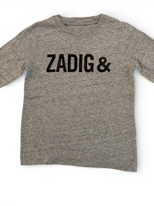Zadig & Voltaire Grey Logo Shirt (6Y / 114)