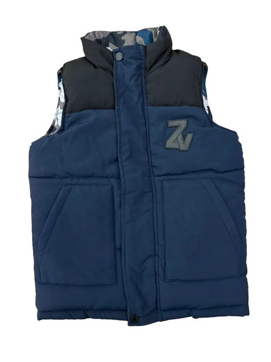 Zadig & Voltaire Navy Camo Reversible Gilet (6Y / 114)