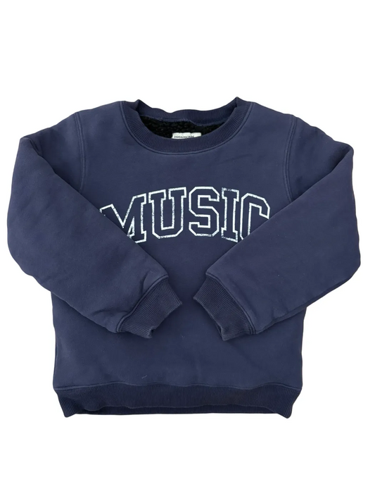 Zadig & Voltaire Navy Fleece Sweatshirt (6Y / 114)