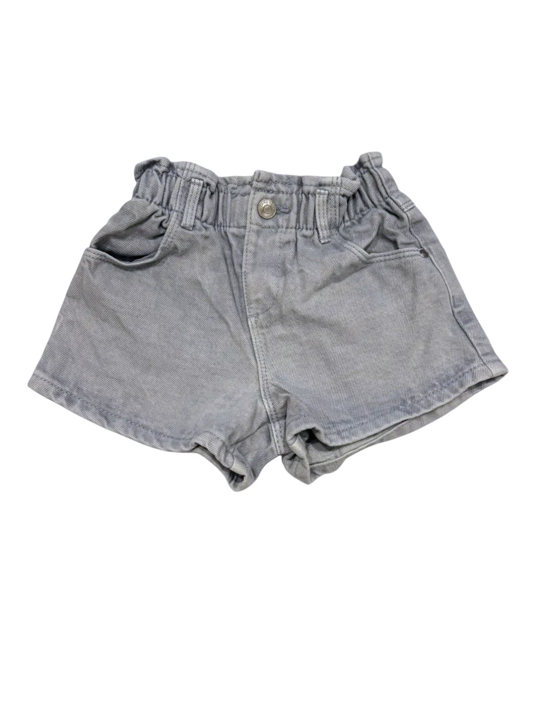 Zara Light Grey Denim Shorts size 9-12M / 80 - second hand baby clothing
