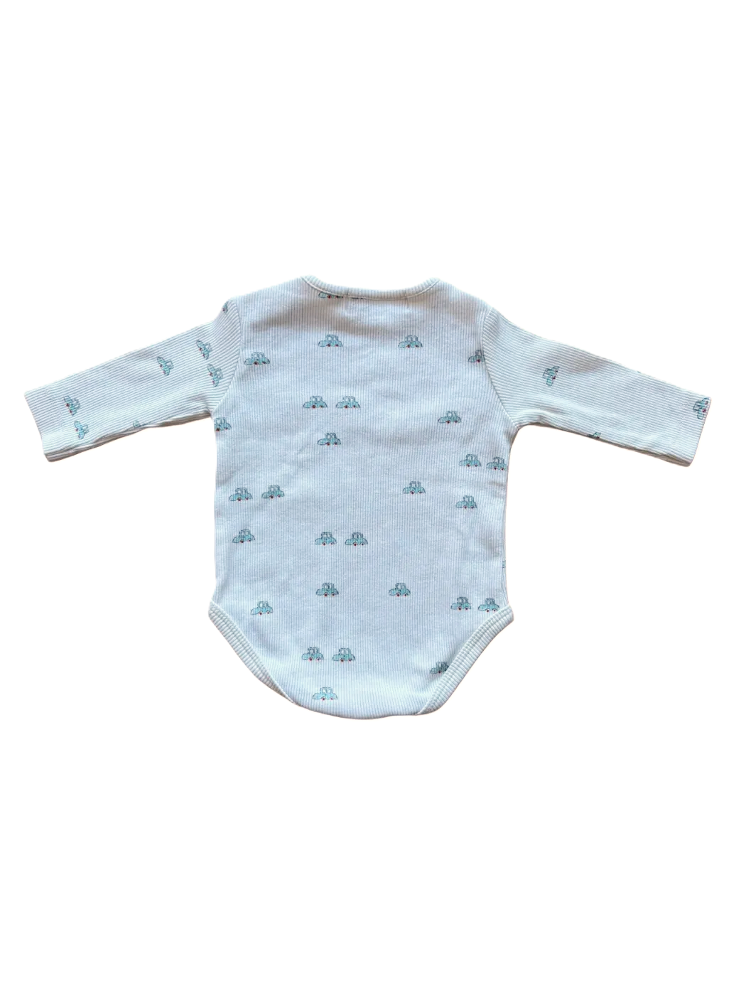 Zara White & Blue Car Body (0-1M / 56)