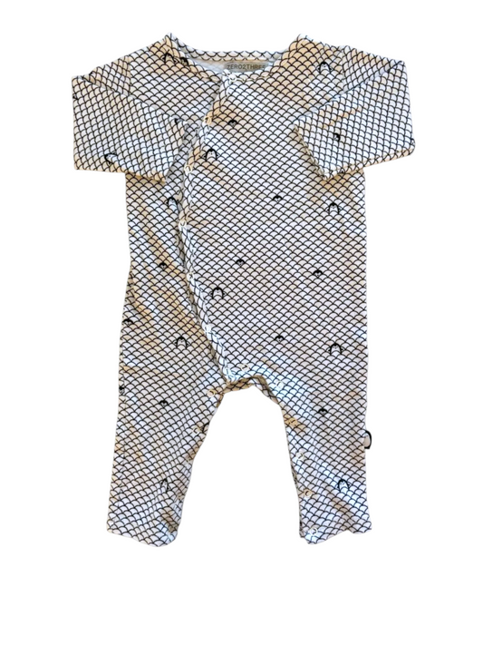 Zero 2 Three Geometric Playsuit size 4-6M - second hand baby clothing